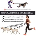 thumbnail image 3 of HUGFEGWE Hands Free Dog Leash Bungee Retractable Dog Running Waist Leash for Running Walking Jogging Training Hiking with Medium to Large Dogs, Adjustable Waist Belt Pouchouch, Reflective AZ824-1147, 3 of 7