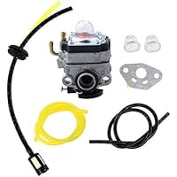 Carburetor and Fuel Line Kit Replacement for Troy-Bilt TB26TB TB475SS TB525CS TB146EC TB590BC TBE515 Gas Trimmers, Compatible with 753-1225 753-04296 753-04745