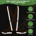 thumbnail image 4 of Uxcell Reflective Safety Vest, Hi-Vis Vests, Adjustable High Visibility Strips for Outdoor Jogging Fluorescent Orange, 4 of 7