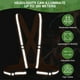 thumbnail image 4 of Chaleco de Seguridad Reflectante Uxcell, Chalecos Hi-Vis, Tiras de Alta Visibilidad Ajustables para Trotar al Aire Libre Naranja Fluorescente, 4 of 7