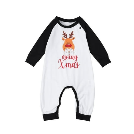 

Matching Family Pajamas Sets Christmas Smile Print Top And Plaid Pants Sleepwear For Baby