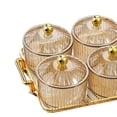 thumbnail image 3 of Fruit Snacks Serving Platter Serving Bowls Storage Container for Plate Party Wedding Amber 4 Bowls, 3 of 9