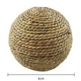 thumbnail image 3 of Small Pet Chewing Toy Natural Grass Ball for Teeth Cleaning Toys for Rabbit Cat Small Rodent, 3 of 5