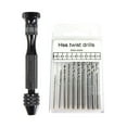 thumbnail image 1 of Riwesomey Micro brocas helicoidales, tornillo de banco, herramientas rotativas multiusos para carpintería, diseño antideslizante, llavero de plástico Kits y herramientas para tallar tipo 8 Riwesomey TO007927-08, 1 of 6
