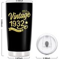 thumbnail image 6 of Happy 91th Birthday Tumblers Gifts for Men Women, Back in 1932 Stainless Steel Tumblers Gifts, 1932 91 Years Old Birthday Gift For Wife Husband Mom Dad Grandparents, 6 of 6