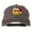 Brown, variant on Smile Face Santa Embroidered Washed Cap - Brown OSFM