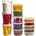 thumbnail image 1 of Contenedores de almacenamiento de alimentos DuraHome, 240 ml, 480 ml, 960 ml, 44 juegos, 1 of 6
