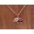 thumbnail image 2 of Crystal Necklace Sterling Silver Carnelian Healing Crystal Necklace Elephant Necklace, 2 of 9