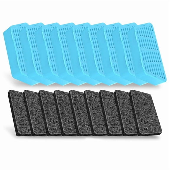 Cat Water Fountain Filters 2.2L/74oz Automatic Pet Water Fountain Replacement Filters and Sponges 9PCS