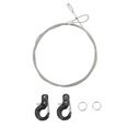 thumbnail image 1 of Hook 2pcs RC Metal Trailer Hook Aluminum Alloy Steel Rope Lightweight Compact RC Chain Hook for SCX10 D90 TRX4, 1 of 8