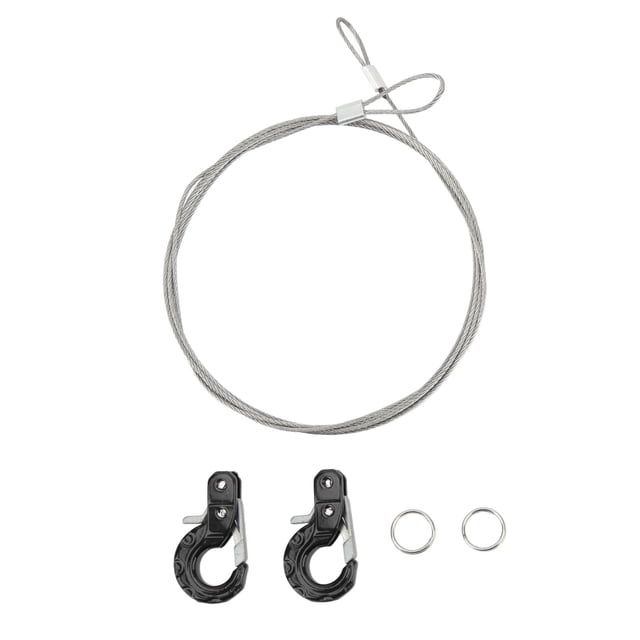 Hook 2pcs RC Metal Trailer Hook Aluminum Alloy Steel Rope Lightweight Compact RC Chain Hook for SCX10 D90 TRX4