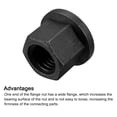 thumbnail image 4 of M20 Flange Hex Nut, 1 Pack Grade 10.9 Carbon Steel Black Oxide Finished Hex Flange Nut for Machinery, 4 of 5