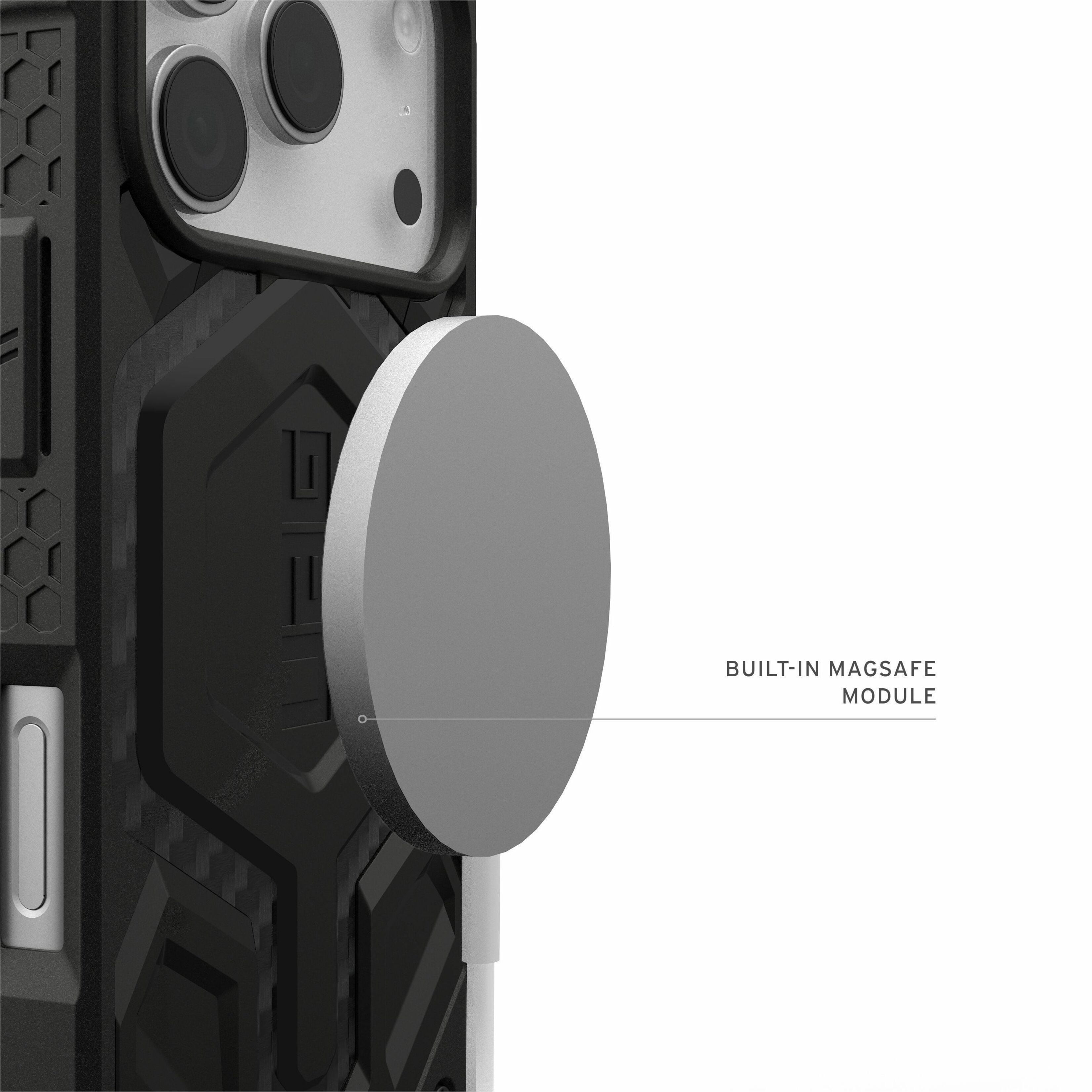 UAG iPhone 17 Pro Case Monarch Pro - Compatible with MagSafe Military Grade Protective Cover, Carbon Fiber
