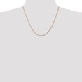 thumbnail image 2 of 14k Rose Gold 20 Inch 1.5mm Man Made Rope Chain Necklace Pendant Charm   For Dad Mens  For Him, 2 of 9