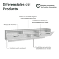 thumbnail image 4 of Mueble Mesa Para Tv Rack Madesa Agata 2 Puertas Hasta 80 09, 4 of 10