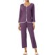 thumbnail image 2 of Conjuntos de lounge para mujeres INSPIRE CHIC, camisetas de manga larga con pantalones, conjuntos de pijama L gris púrpura, 2 of 6