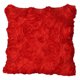 thumbnail image 1 of Funda de almohada de satén con flores, sofá, silla, funda de almohada, funda de cojín decorativa para el hogar, rojo seitruly HA7457-06B, 1 of 6