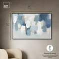 thumbnail image 5 of Dreaming Indigo I Canvas Blue Abstract Art by Art Remedy, Black Frame, 54" x 36", 5 of 7