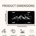 thumbnail image 2 of Mountain Silhouette Front License Plate, Metal License Plate, Funny Standard Plates Personalized Novelty Decorative For Men/Women/Boys/Girls Car 6×12 Inch, 2 of 7