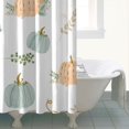 thumbnail image 2 of Autumn Leaves Harvest Thanksgiving Shower Curtain for Bathroom with Hooks and Weighted Hem, Polyester Fall Pumpkins Maple Waterproof Bath Curtains Hotel Style - Machine Washable,72x72in, 2 of 5