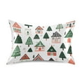 thumbnail image 7 of Yayeee Pillowcase King Size Set of 2 Satin Wrinkle Resistant Pillow Case, Orange Christmas House, 7 of 7