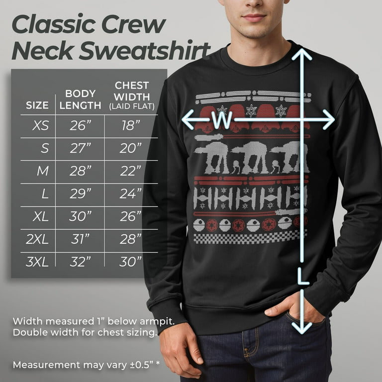Star Wars Christmas Sweater Sweatshirt Black, Men's Pullover
