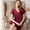 Red, variant on Royal exclusive silk nightgown for women, mid to long styles for spring and autumn, silk short sleeves, simple summer plus size silk nightgown