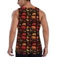 thumbnail image 3 of Haiem Animal Men Workout Tank Top Gym Bodybuilding Sleeveless Muscle T Shirts Athletic Tank Breathable Workout Shirt-4X-Large, 3 of 9