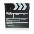 thumbnail image 1 of Seitruly Accesorio de claqueta de película, placa de aviso, patrón impreso, madera resistente, claquetas de Director, accesorios de pizarra de Electrónica  como se muestra 20x20x1.5 cm, 1 of 6