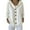 White, variant on Women's Hooded Cardigan Button Front Knit Sweater Autumn Winter Casual Wear