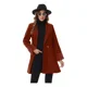 thumbnail image 3 of Gabardina Larga Abrigo Elegante Felpa Cruzada De Para Mujer, 3 of 6
