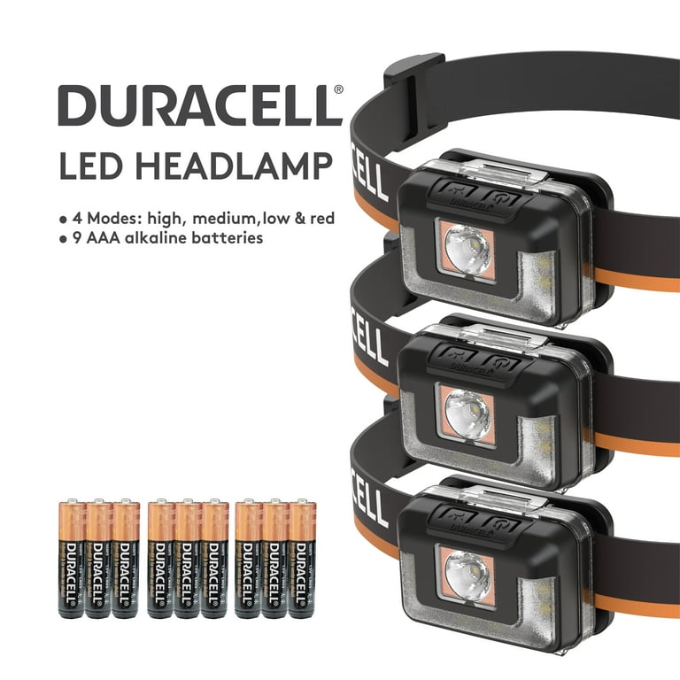 HID LAMP (400ワット3個、250ワット3個)　計6個のセット Duracell 400 Lumen LED Headlamp - 3 Pack | Bright, Hands-Free