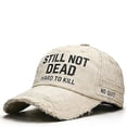 thumbnail image 2 of Gsakboxl Sun Hat Unisex Embroidered Distressed Baseball Cap, Vintage Adjustable Dad Hat for Men Women, 2 of 4
