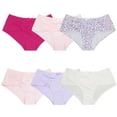 thumbnail image 2 of Curve Muse Womens Plus Size 100% Cotton Mid Waist Hipster Panties Underwear-6PK-PACKA-L, 2 of 7
