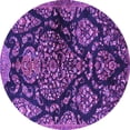thumbnail image 1 of Ahgly Company Indoor Round Persian Purple Traditional Area Rugs, 8' Round, 1 of 4