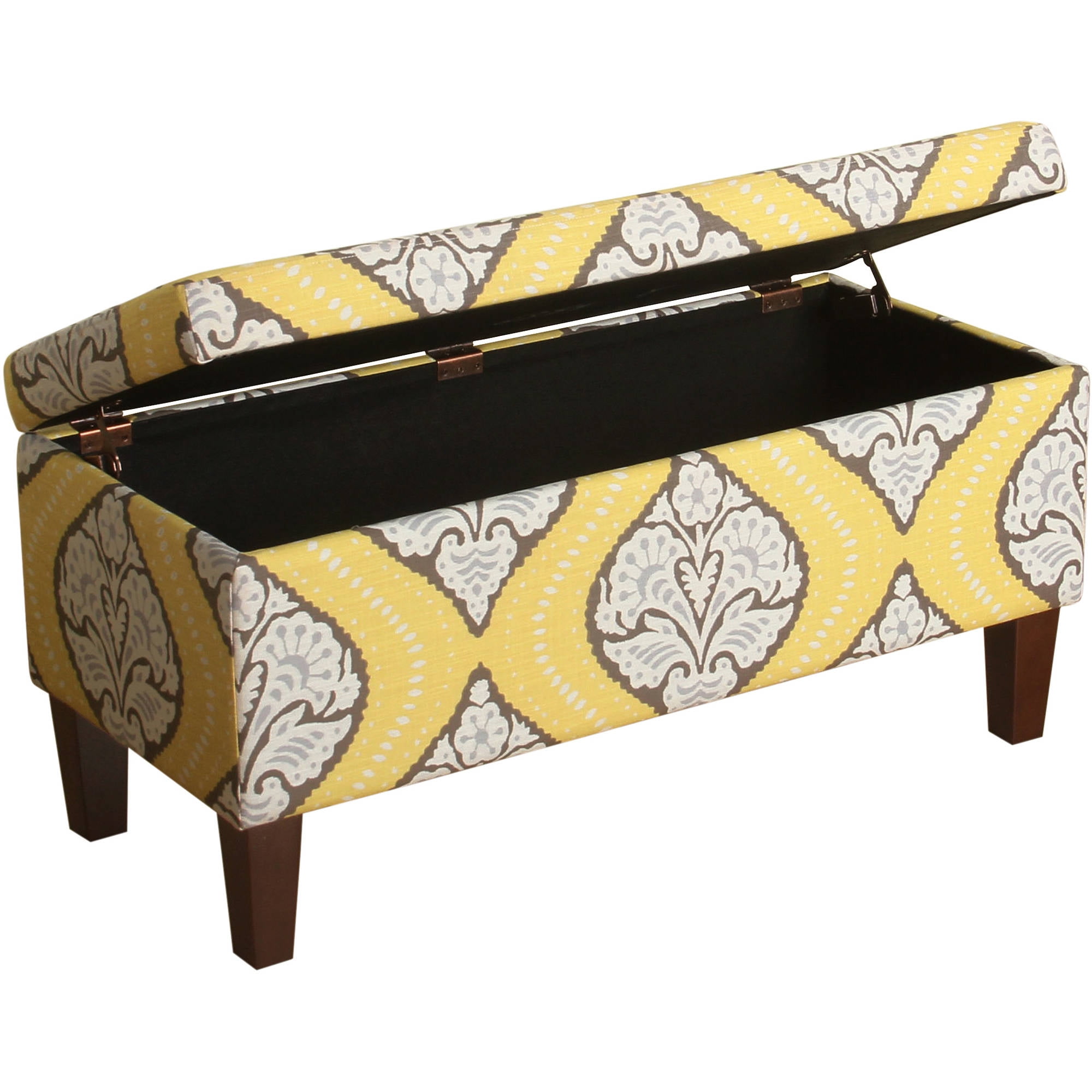 Homepop Bailey Storage Bench Walmartcom Walmartcom