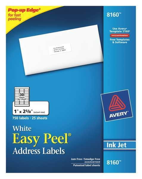 Avery address labels 8160 template
