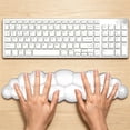 thumbnail image 5 of Gel Keyboard Wrist Rest Set with Mouse Wrist Support, Cute Ergonomic Desk Accessories for Computer Laptop, Soft Hand Support Pad with Non-Slip Base for Typing Gaming Office Work, Clear, 5 of 9