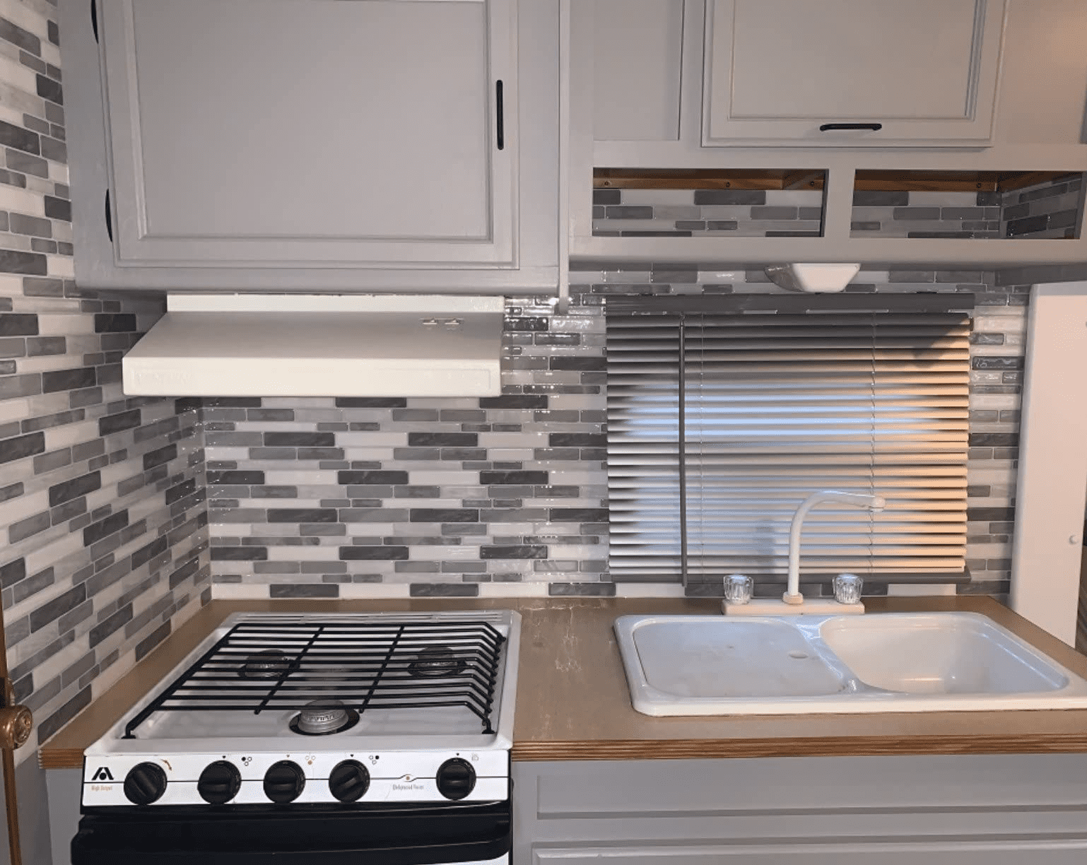 Art3d Peel and Stick Backsplash Tiles for Kitchen in Grey Marble 12 in. x 12in. (10-Pack)