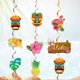 thumbnail image 1 of Flor Tropical Palma Flamenco Decoración Papel Tropical Playa Fiesta de cumpleaños Suministros, 1 of 5