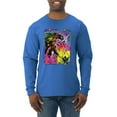 thumbnail image 1 of Wild Bobby, Colorful Rainbow Unicorn Animal Lover Mens Long Sleeve Shirt, Royal, X-Large, 1 of 3