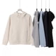 thumbnail image 3 of Autumn/Winter Heavyweight 400G High-Neck Zipper Hoodie Men's Thick Solid Color Hooded Sweatshirt Couple Style Casual Top, 3 of 4