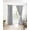 Grey, variant on Solid Black Blackout Curtains 45 Inches Long for Bedroom, Retro Minimalism Abstract Denim Texture Thermal Insulated Room Darkening Black Out Window Curtain Panels Grommet Drapes for Living Room