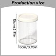 thumbnail image 5 of Plastic Containers with Lids, Oimcto Reusable Containers with Snap-Top Lids, Freezer Safe, Airtight Stackable Storage for Meal Prep, Leftovers & Takeout, Round Clear(600Ml), 5 of 9