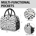 thumbnail image 6 of Womens White and Black Of Leopard Print Lunch Box for Work,Insulated Lunch Bag for Women,Loncheras Para Mujer,Leakproof Adult Lunch Bag for Work,Beach,Travel,Picnic,Camping, 6 of 7