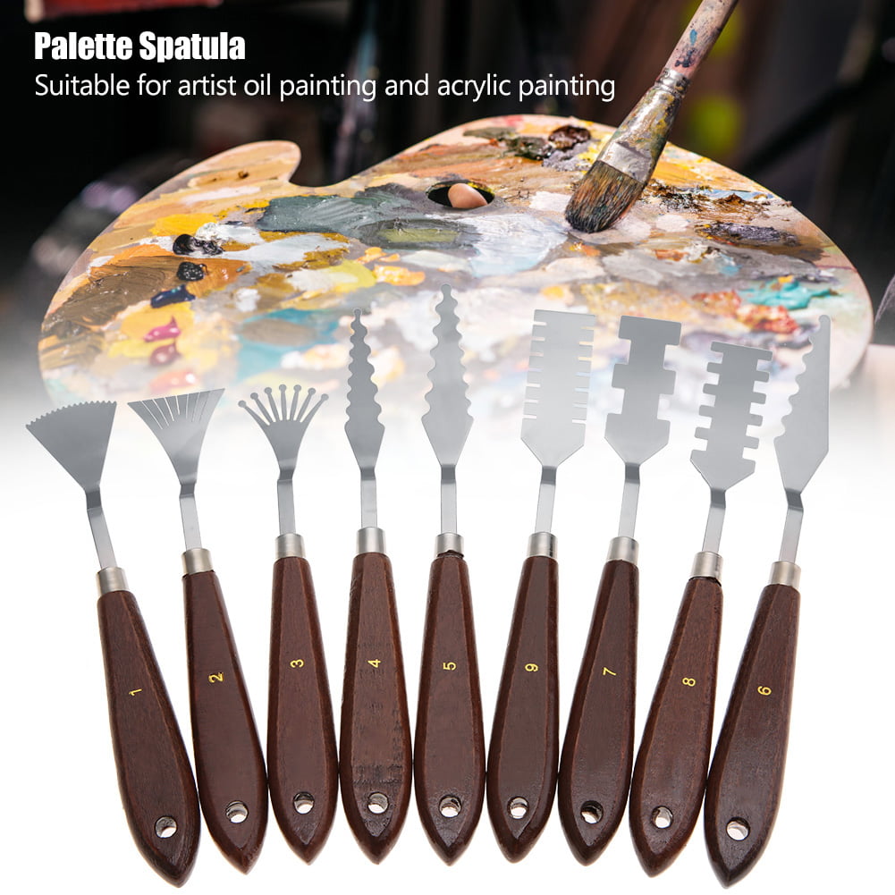 White Premier Stationery Palette Knives Assorted Sizes Pack of 5 Various 
