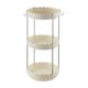 thumbnail image 2 of Soporte para la encimera de cocina, soporte organizador de vasos de plástico de 3 niveles, estantería vertical desmontable para utensilios de cocina, bandeja de desagüe, rojo verde blanco, 18,9 x, 2 of 6