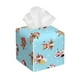 thumbnail image 1 of Fotbe winter cow cute Porta Pañuelos Decorativo de Cuero, Caja Cuadrada Moderna para Pañuelos Faciales, Organizador y Dispensador 5x5x5'', 1 of 7
