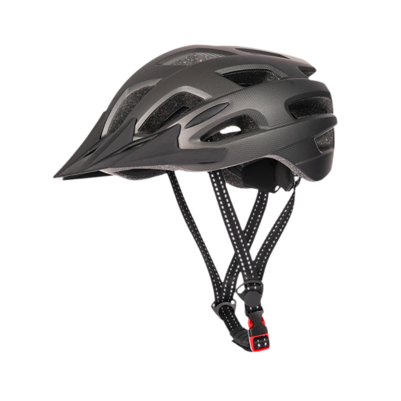 DimyFew Mountain Bike Helmet, Sports Helmet, Shockproof, Ventilation, Adjustable Fit, Cycling Helmet, Bike Helmet for Riding Roller Skates Black Gray