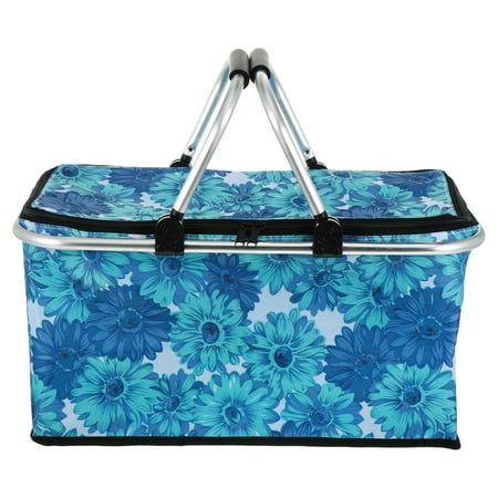 

Hemoton Large Capacity Lunch Basket Collapsible Insulated Picnic Bag Folding Basket